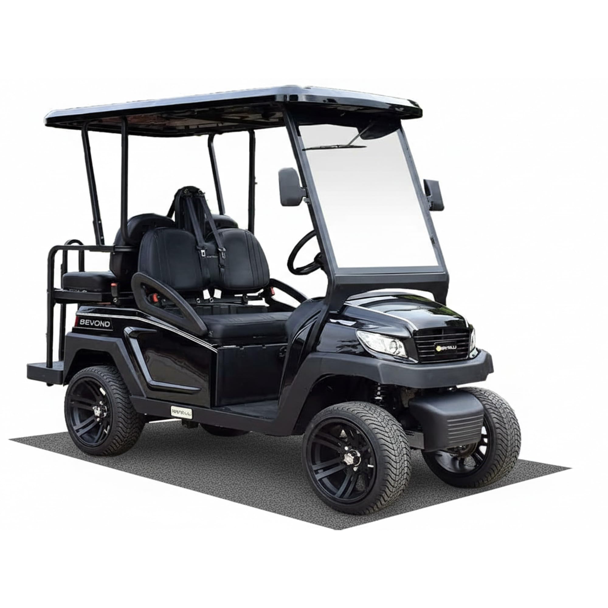 Club Clean 5x8 ft Premium Garage Floor Mat – Heavy-Duty Oil Spill Absorbent, Waterproof Anti-Slip Cut-to-Fit Thickened Floor Mat for Golf Carts, Mowers, Motorcycles, ATVs & UTVs