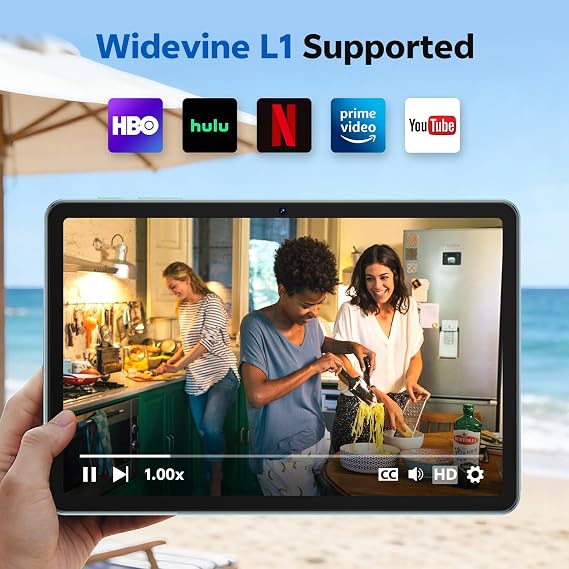 SVITOO Android 16 Tablet 10 Inch with Gemini AI, Octa-Core T7250, 20GB RAM 128GB ROM, 1280 x 800 IPS Screen, Dual-Band WiFi, Bluetooth 5.0, 6600mAh, Type-C, GPS, (Blue)