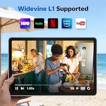 SVITOO Android 16 Tablet 10 Inch with Gemini AI, Octa-Core T7250, 20GB RAM 128GB ROM, 1280 x 800 IPS Screen, Dual-Band WiFi, Bluetooth 5.0, 6600mAh, Type-C, GPS, (Blue)