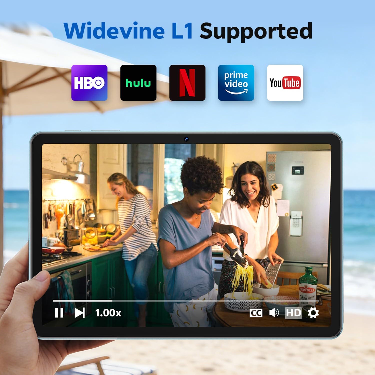 SVITOO Android 16 Tablet 10 Inch with Gemini AI, Octa-Core T7250, 20GB RAM 128GB ROM, 1280 x 800 IPS Screen, Dual-Band WiFi, Bluetooth 5.0, 6600mAh, Type-C, GPS, 1 Year Warranty (Blue) — view 6