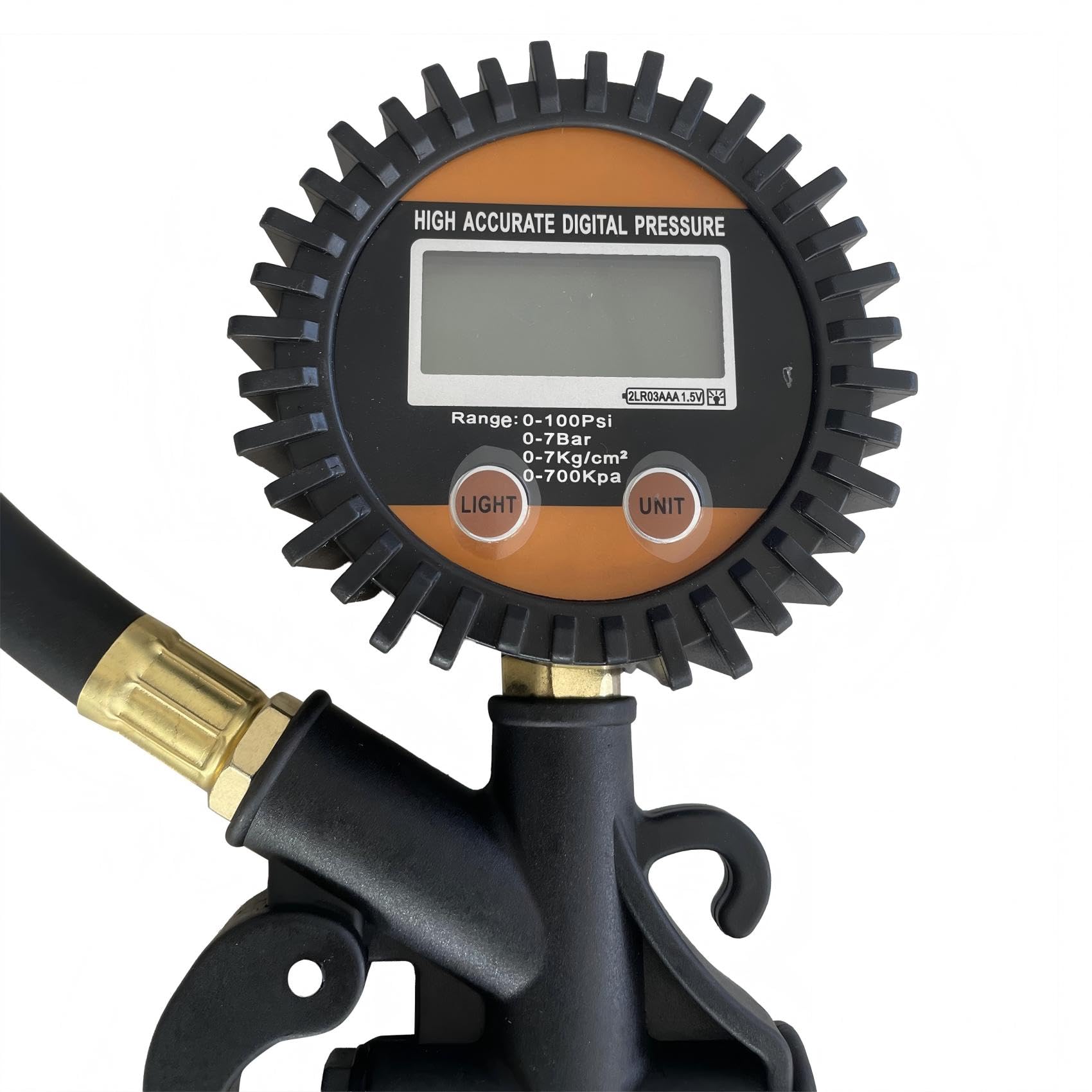 Manomètre numérique de Pression des pneus avec gonfleur intégré, 3-250 PSI, Accessoire
