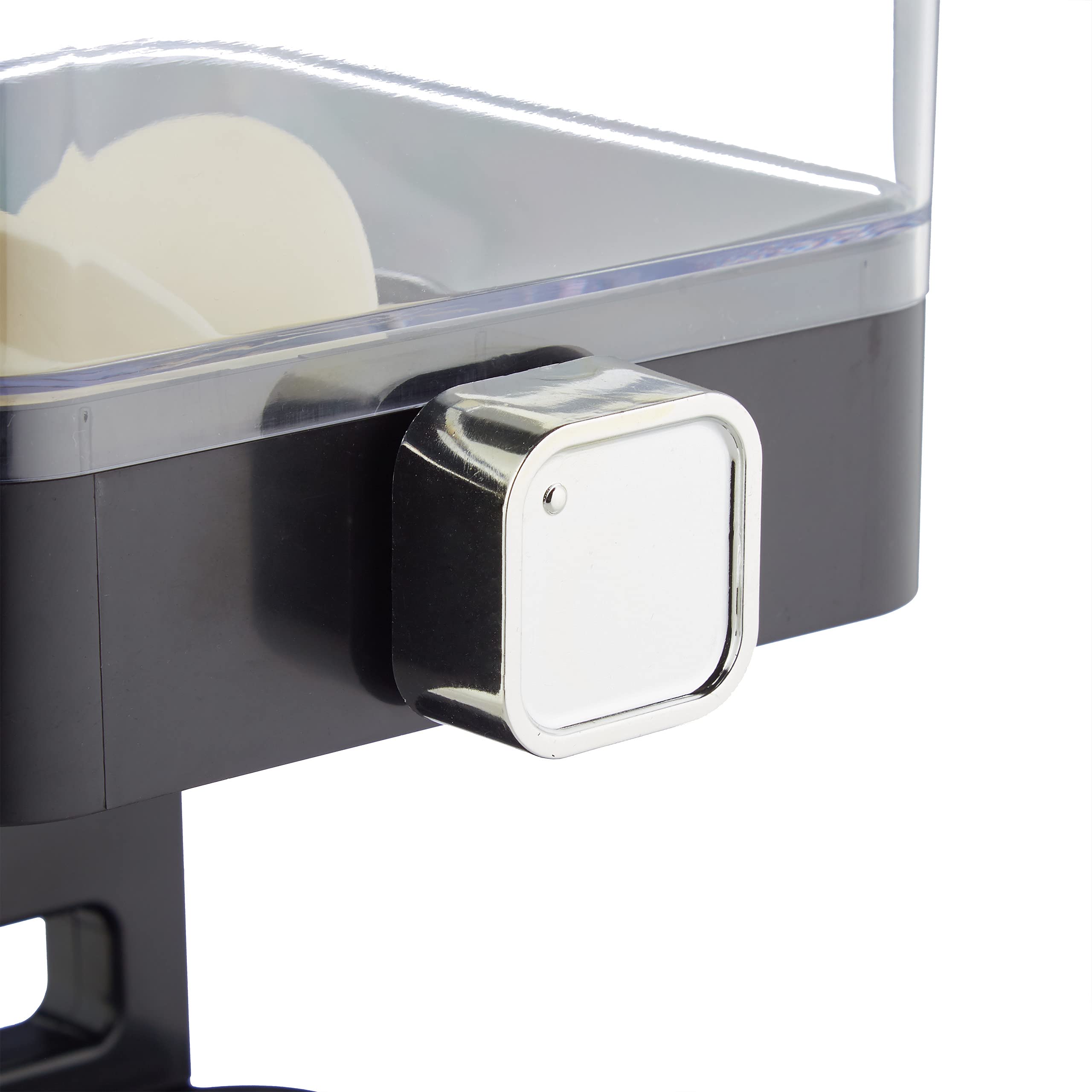 Relaxdays Dispenser Cereali Doppio, Distributore per i Corn Flakes, i Cioccolatini e i Dolcetti, in Plastica, Nero
