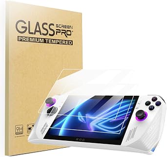Blueshaweu Compatible for ROG Ally Screen Protector, [2 Pack] 9H Tempered Glass Screen Protector Film Compatible for ROG Ally Handheld Game