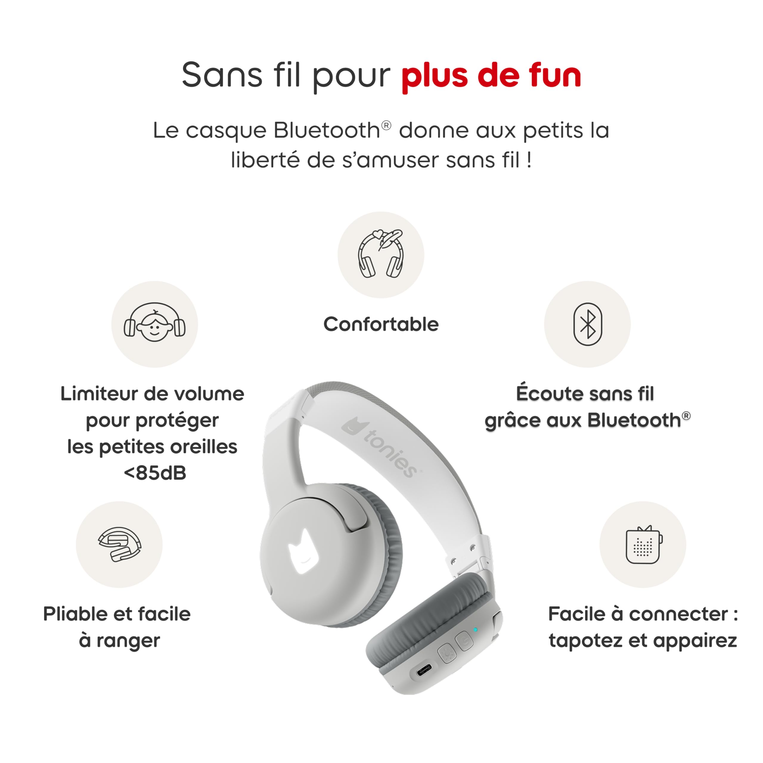 Coffret Toniebox 2 - TONIES® - Gris Lune - Audio pour Enfants 1-9 Ans - Facile à Utiliser - Sans Écran - Informatique Coffret Toniebox 2 - TONIES® - Gris Lune - Audio pour Enfants 1-9 Ans - Facile à Utiliser - Sans Écran - Informatique