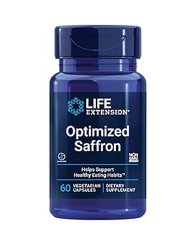 Life Extension Optimized Saffron w/ Satiereal, 60 veggie capsules - image, photos