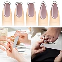 Vista 6 de BTYMS 25 unidades de limas de uñas de grano 100/180 - Limas de esmeril de doble cara para uñas acrílicas y naturales, herramientas de manicura