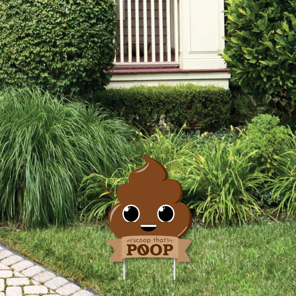 Scoop That Poop Lawn Sign - No Dog Poop Sign - Dog Signs for Yard with Stakes-image-4