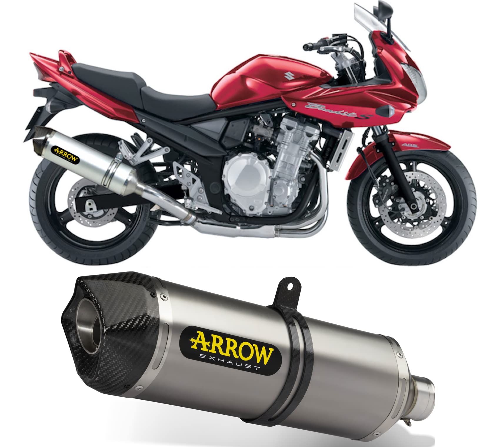 Escape Arrow Suzuki GSF 650 Bandit 2007-2010 soluciona pérdida de potencia 3