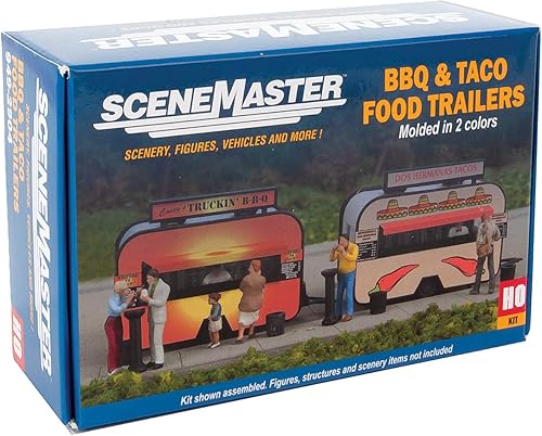 Miniatura 5 de Walthers SceneMaster Remolques de comida para barbacoa y tacos - Kit