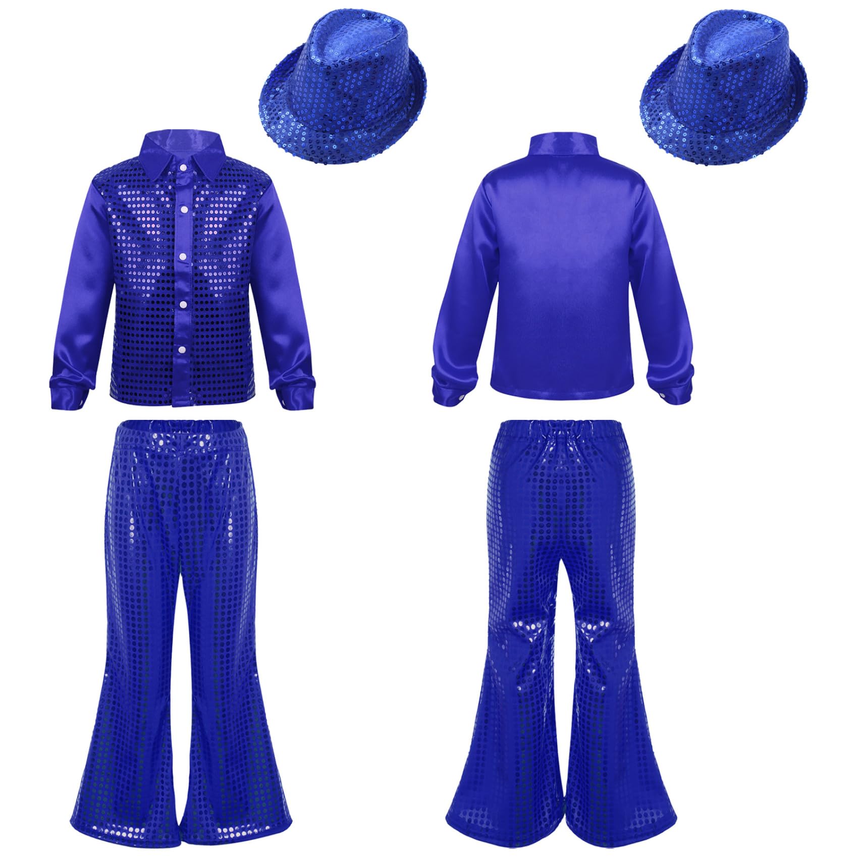 Trajes de actuación de jazz para niños perfectos para festivales escolares de baile 8