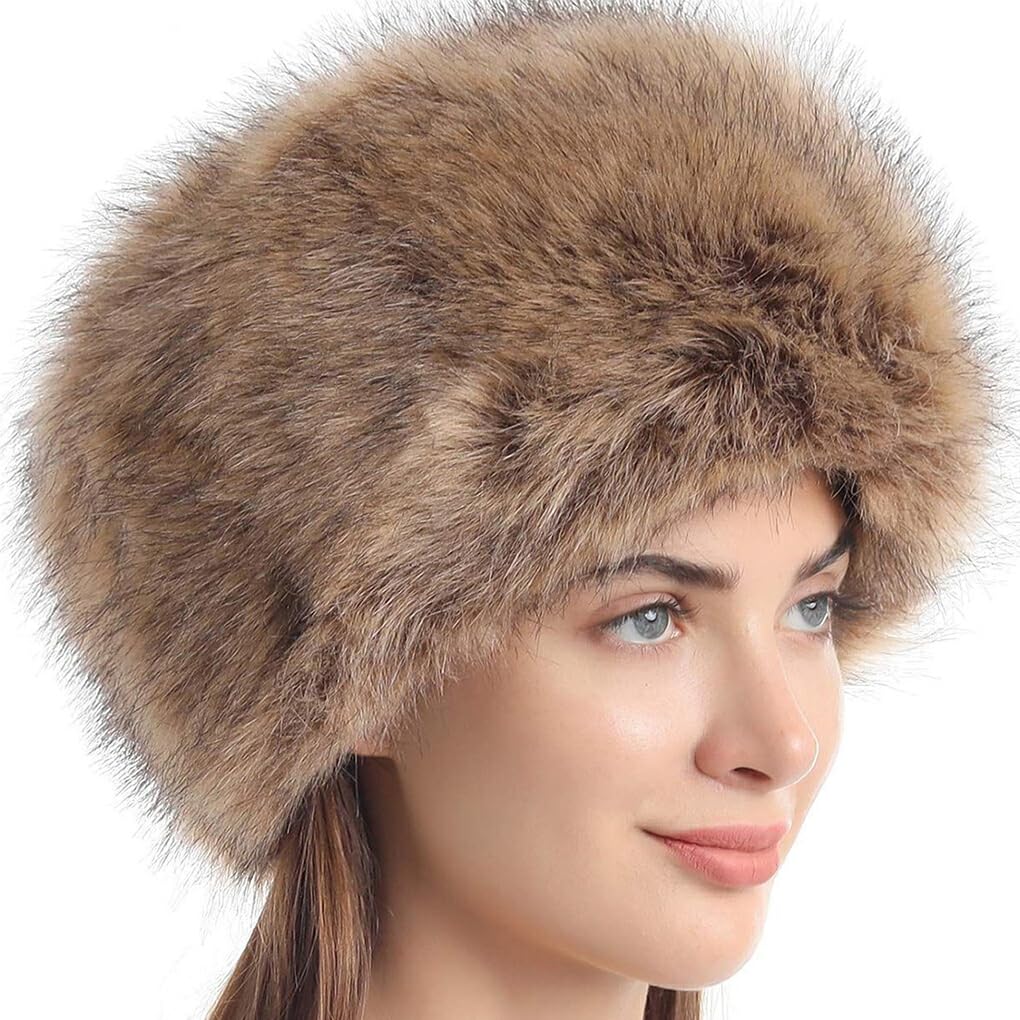 Gorro de Nieve de Invierno a Prueba de arañazos con Textura de Gama, Amplia aplicación, Gorros con Pelo de Pelo Esponjoso, artesanía Exquisita para Diario