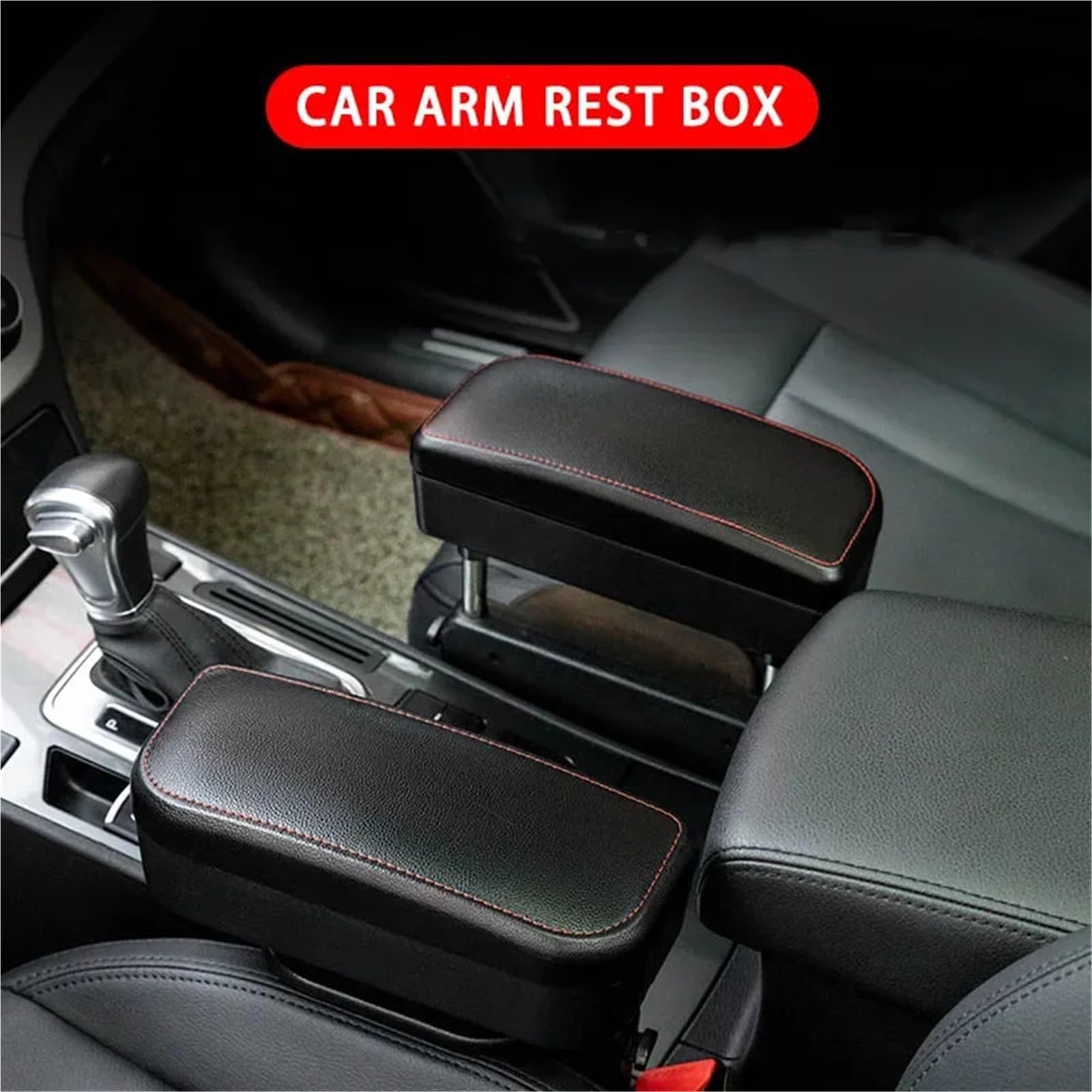 Bracciolo con Copertura a Rullo Bracciolo universale per auto, consolle centrale, bracciolo per auto, organizer, accessori, supporto per gomiti, braccioli(A)