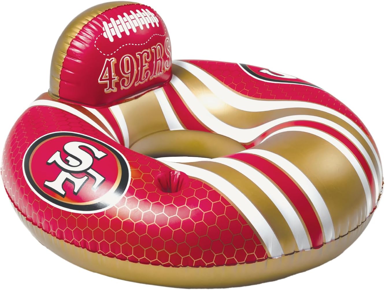 BigMouth 42” Inflatable Pool Floats Officially Licensed NFL Fan Gear Merchandise Back Support Inner Tube for Adults and Teens