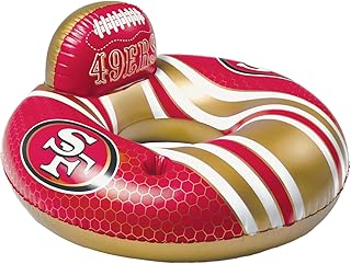 BigMouth 42” Inflatable Pool Floats Officially Licensed NFL Fan Gear Merchandise Back Support Inner Tube for Adults and Teens