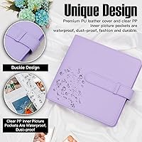 Vista 3 de Veicevol Álbum de Fotos de 360 Bolsillos para Cámara Fujifilm Instax Mini, Álbum para Foto Polaroid, Cubierta de Cuero, Álbum de Fotos para Cámara