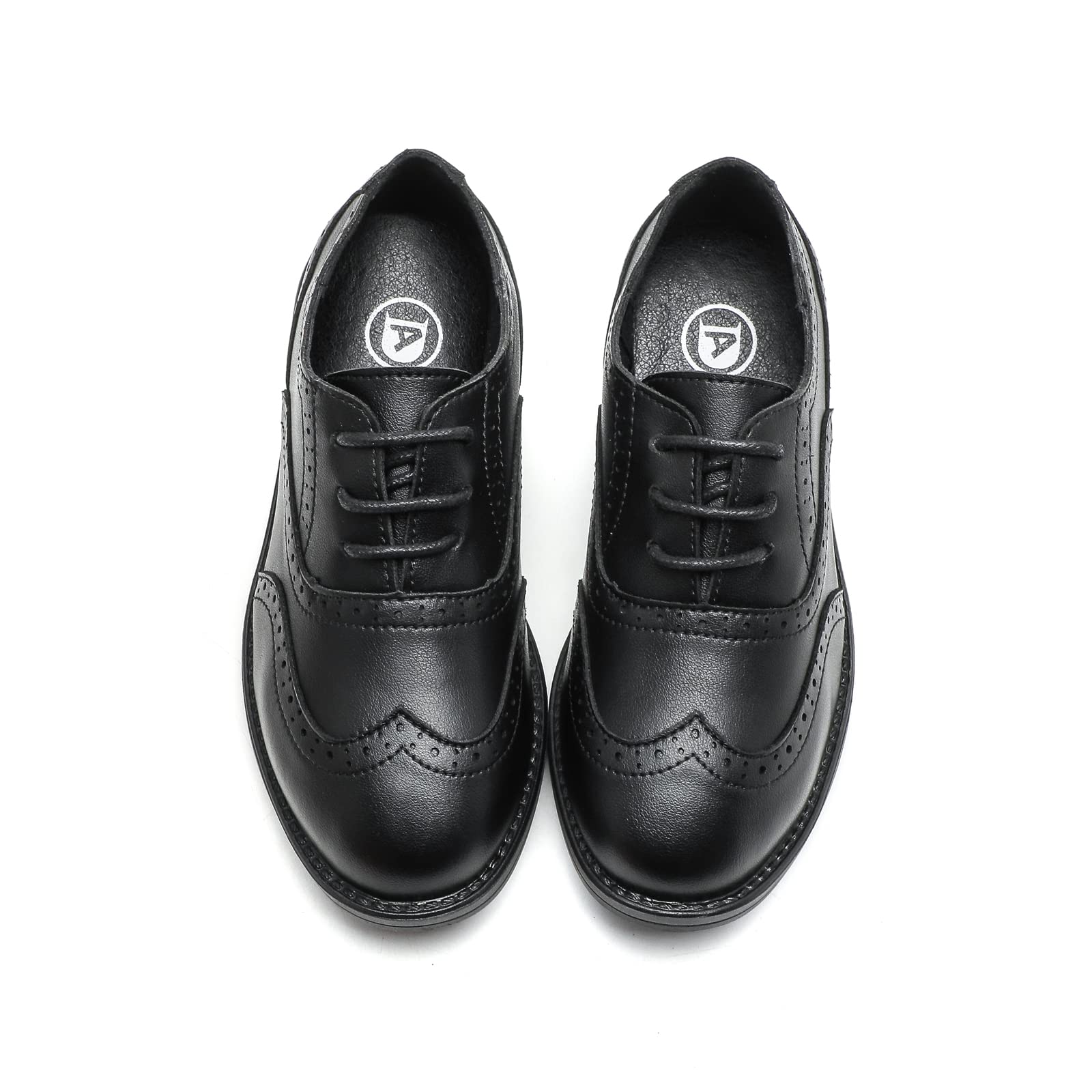 DADAWEN Jungen Schnürhalbschuhe Schule Uniformschuhe Anzugschuhe