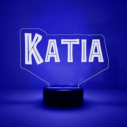 Miniatura 2 de Luz de nombre personalizada lámpara de noche LED para niños y adolescentes control remoto 7 cambios de color cueva de hombre decoración de sala de