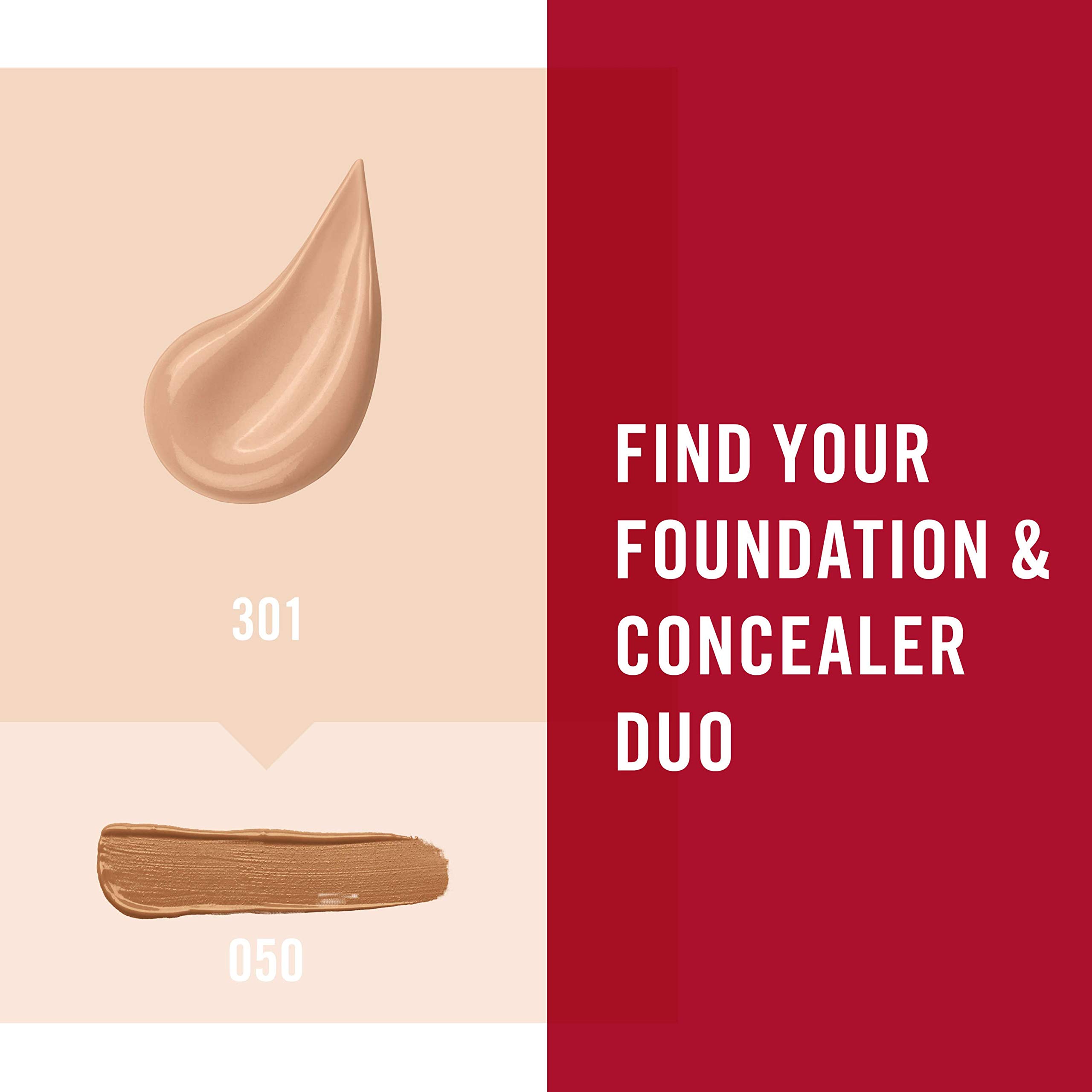 Rimmel Match Perfection Foundation 301 Warm Honey, Medium Coverage, 24hr Hydration, No Caking or Creasing, Lightweight, Reduces Imperfections, Invisible Coverage, SPF20, Cruelty Free — view 9