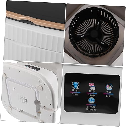 Miniatura 3 de Homoyoyo Mini lavadora portátil 10l ropa interior calcetín lavadora para ropa de bebé viaje camping compacto lavandería aparato bajo ruido operación