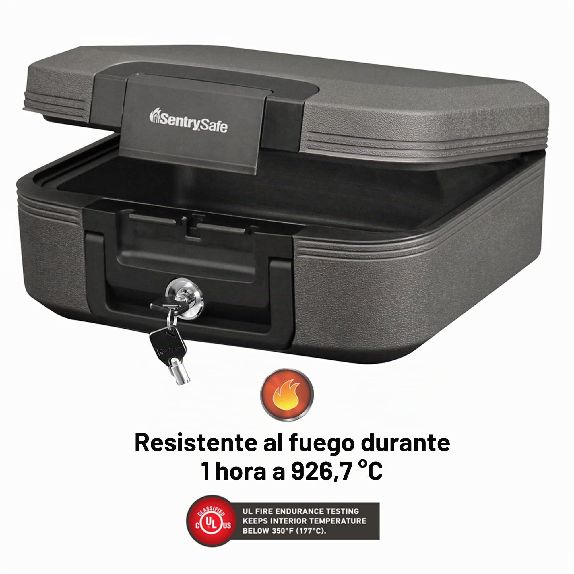 Sentry Safe SENCFW20201 Cofre de Documentos y Medios Impermeable a Prueba de Fuego, Negro, 32.5cm