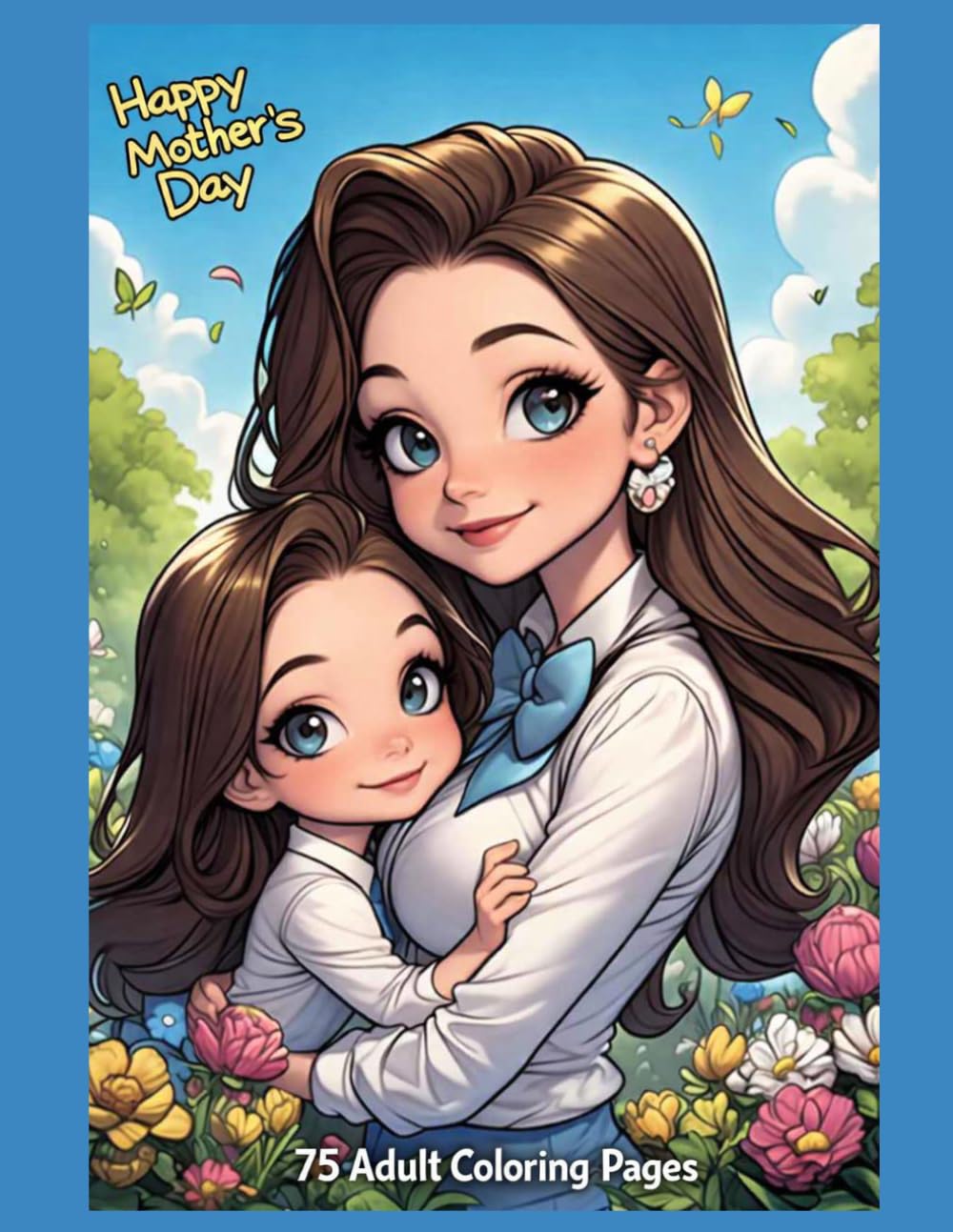 Happy Mother's Day Coloring Book Vol 1: 75 Adult Coloring Pages