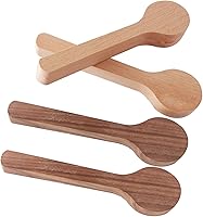Co-link Wood Carving Spoon Blanks - 4pc Beech & Walnut Whittling Kit for Beginners, Unfinished Craft Wood Starter Set