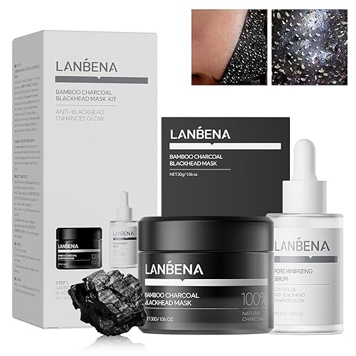Miniatura 45 de LANBENA Removedor de puntos negros - Mascarilla para nariz y cara, kit de eliminación de puntos negros, 1.05 onzas