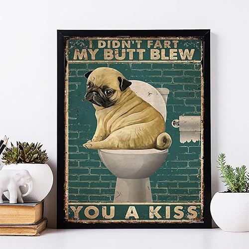 Miniatura 3 de UPABLUNSO Kits de pintura de diamantes de carlino gordo lindo, vintage, arte de tiempo relajante, puntos de punto de cruz, divertidos kits de