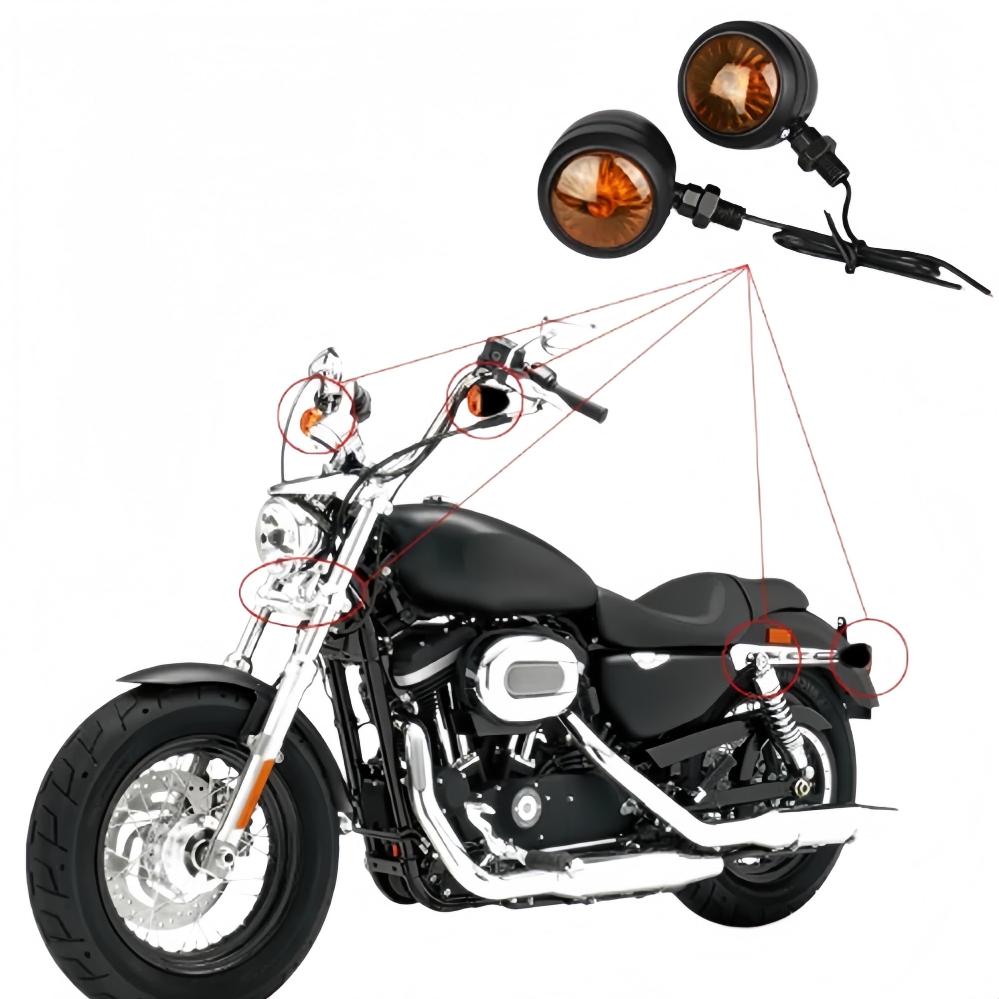 Indicatore luminoso degli indicatori motociclo per Cafe per Racer