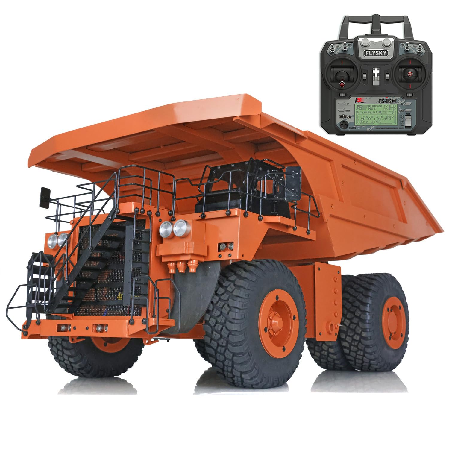 1 20 RC Metal Hydraulic Mine Truck 793D Dumper Model Car I6X Radio Lights Car Hobby for Adult