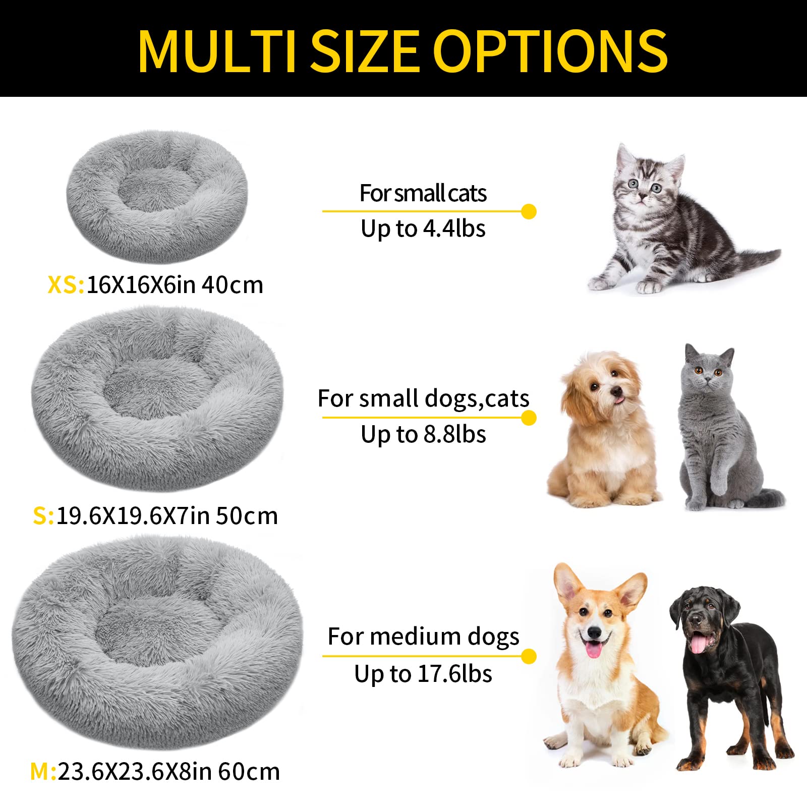 Tutamaz Kattenbedden voor katten, hondenbedden voor kleine en