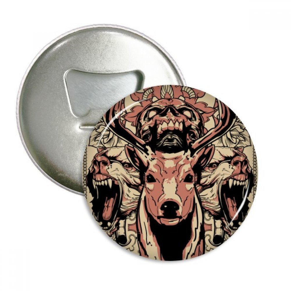 Décapsuleur Aimanté Frigo Anti-Perte Lot de 3 Badges Argentés