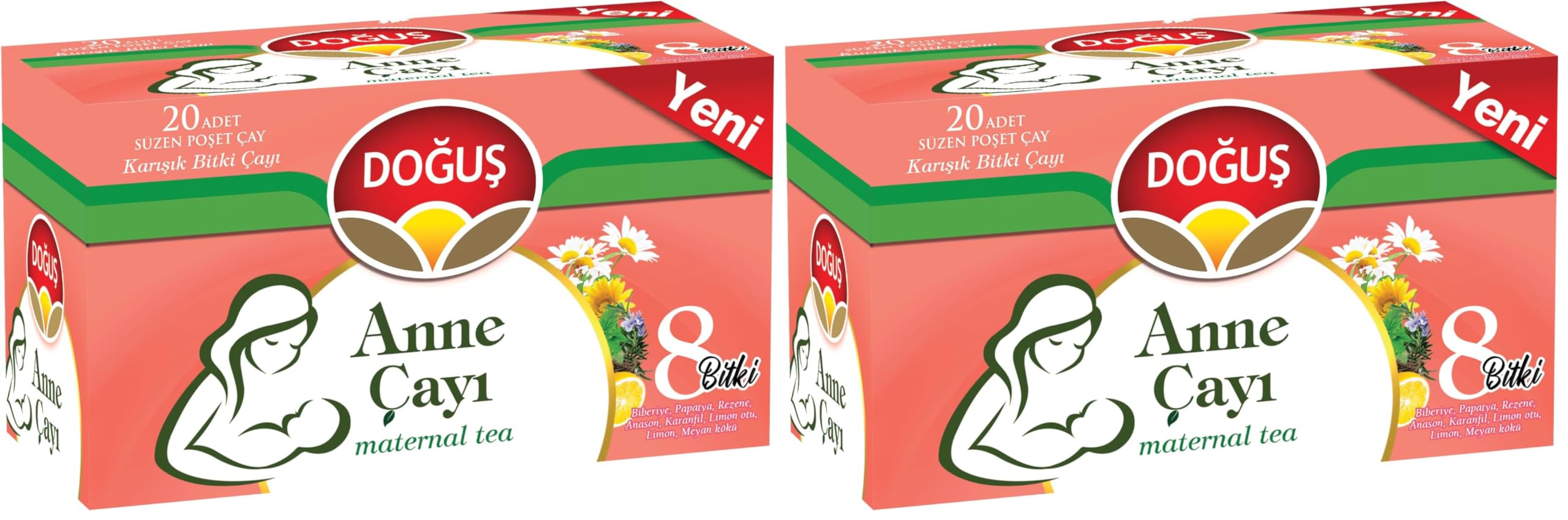 DOĞUŞ ÇAY Anne Bitki (2 Gr x 20 Adet) 2li paket