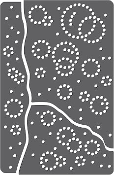 Rhinestone Genie Bubbles Magnetic Rhinestone Template, Black