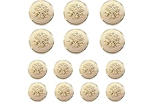 14Pcs Gold Blazer Buttons: Elevate Your Suits and Blazers