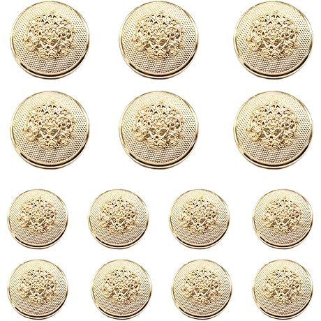 14Pcs Gold Blazer Buttons: Elevate Your Suits and Blazers
