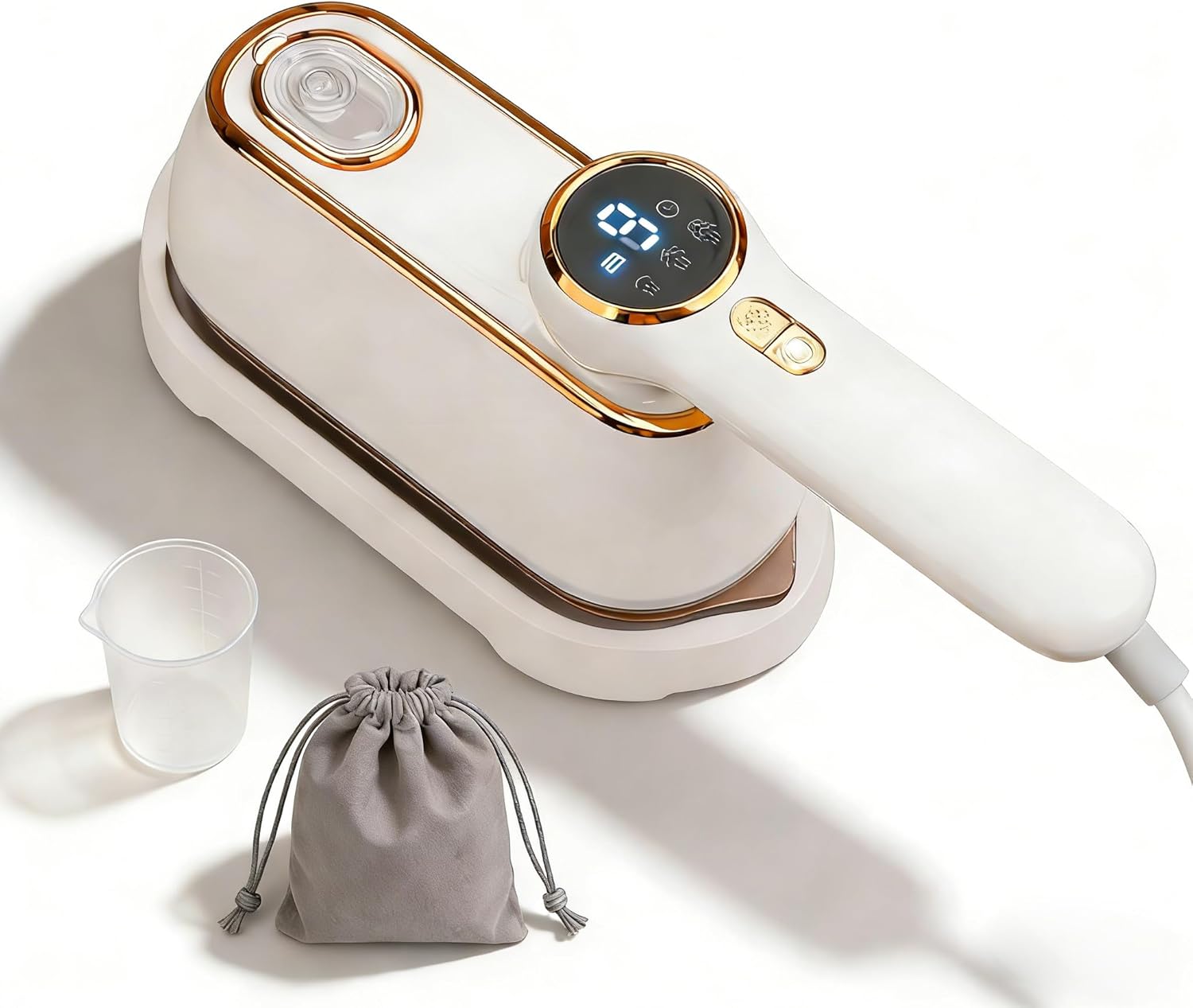 Travel Steamer for Clothes Portable, 1200W Handheld mini travel Steam Iron 4 Mode with LCD Displa Powerful Wrinkle Remover, Garment Steamer for Home, Dorm, Travel 120V