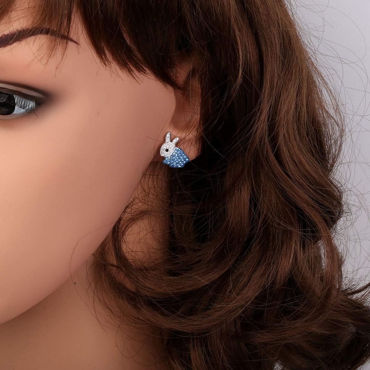 YACQ Easter Bunny Stud Earrings - Hypoallergenic Easter Jewelry for Women - Image 3