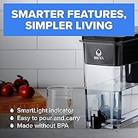 Vista 4 de Brita UltraMax - Dispensador de agua grande con filtro estándar, sin BPA, reduce las impurezas de cobre, cadmio y mercurio, dura 2 meses o 40