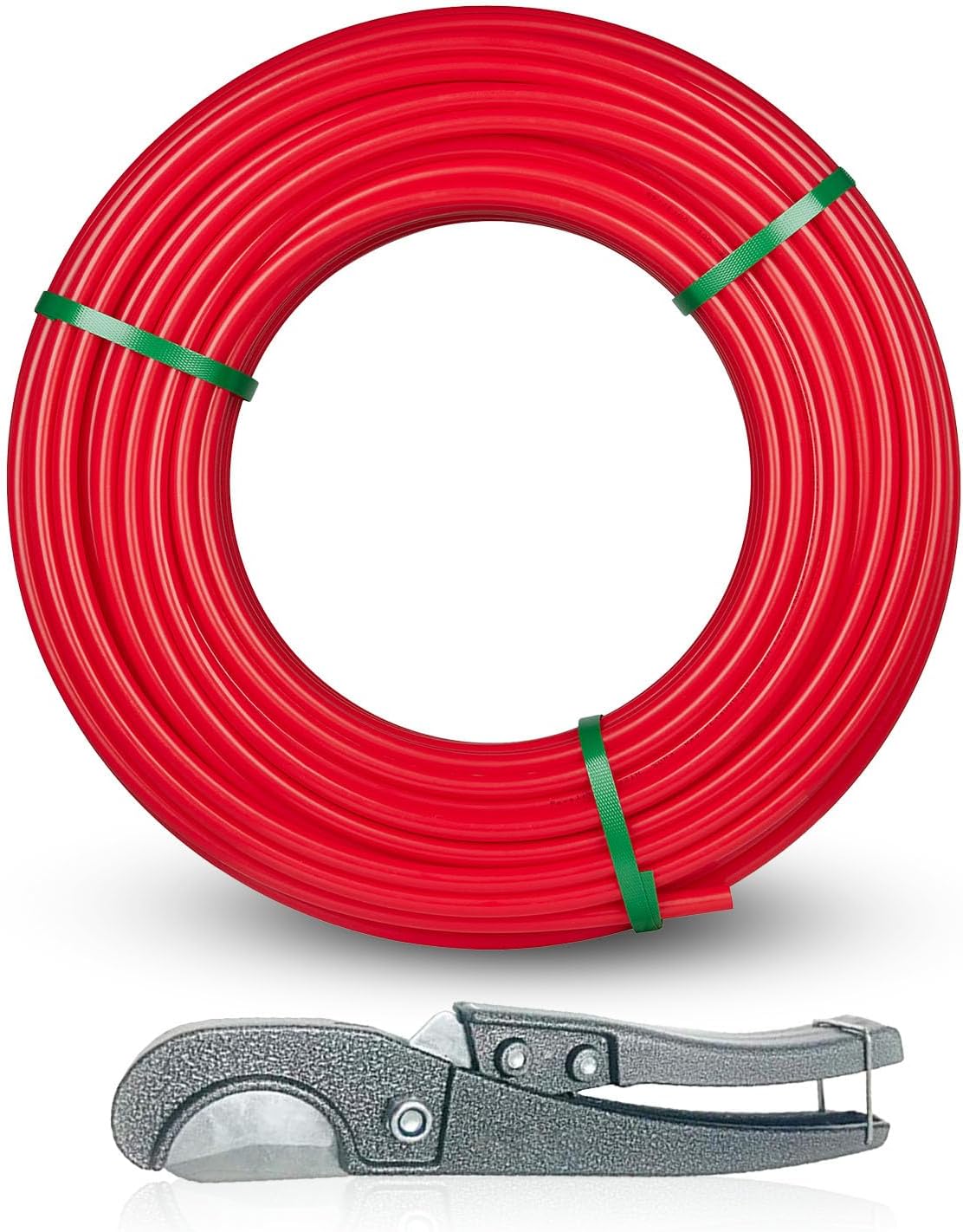 1/2 Inch Seelink PEX-A Pipe, 300 ft Pex A Tubing red for Hot/Cold Water Plumbing Application with a Pipe Cutter(XR300)