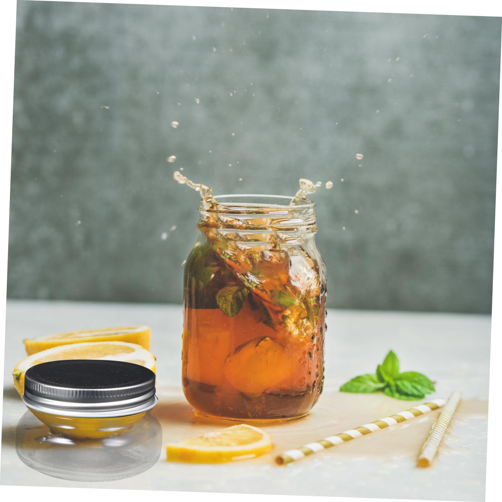 Mobestech 4piezas Frascos De Transparente Cierre Hermético Para Mermelada De Frutas Almacenamiento De Alimentos El Hogar Para Miel Exfoliante De Azúcar y Conservas