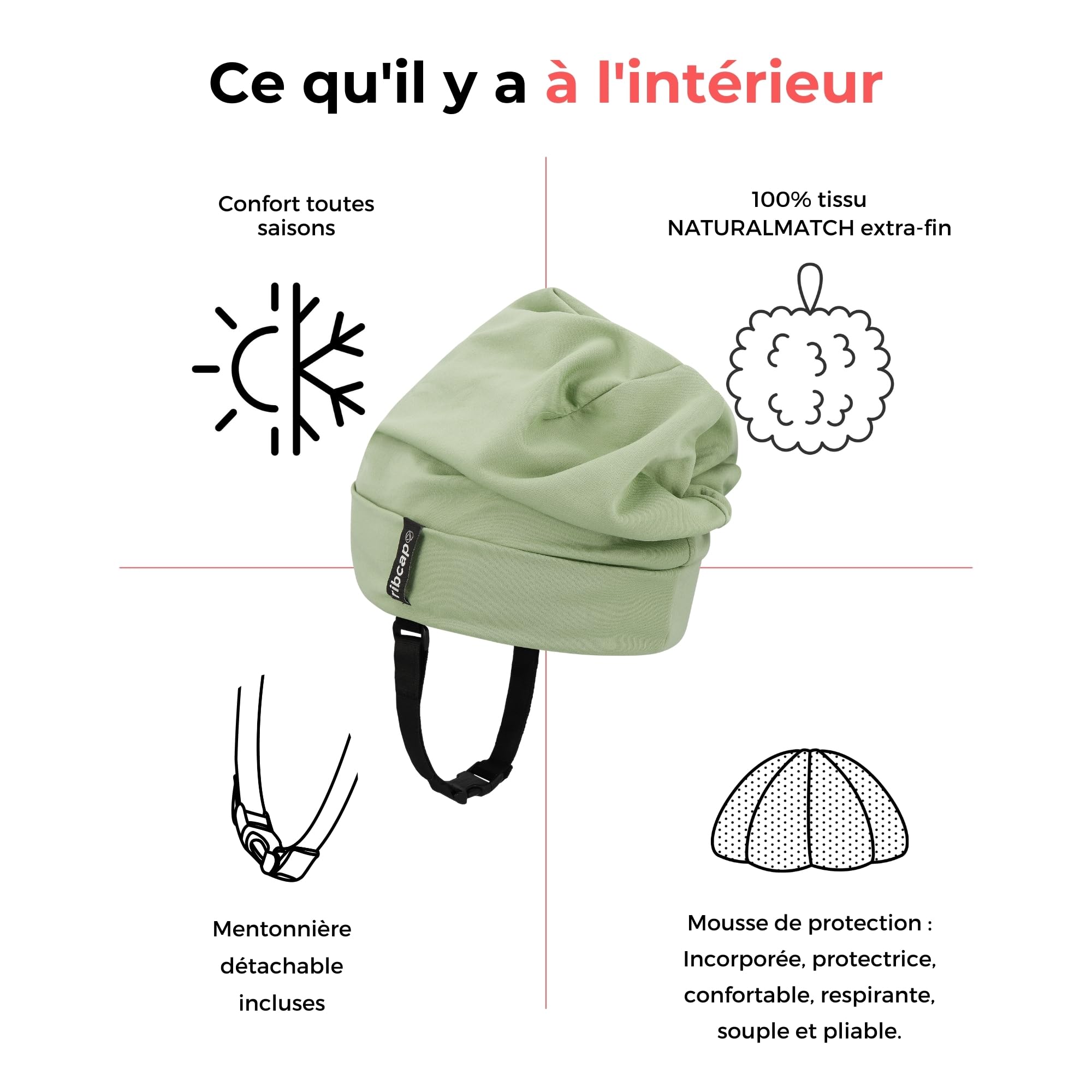 Ribcap Lenny Summer | Casque de Protection pour épilepsie et Chutes