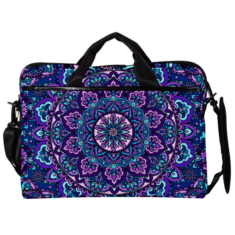 Bandolera para portátil de 14 pulgadas morada con asa cómoda 6