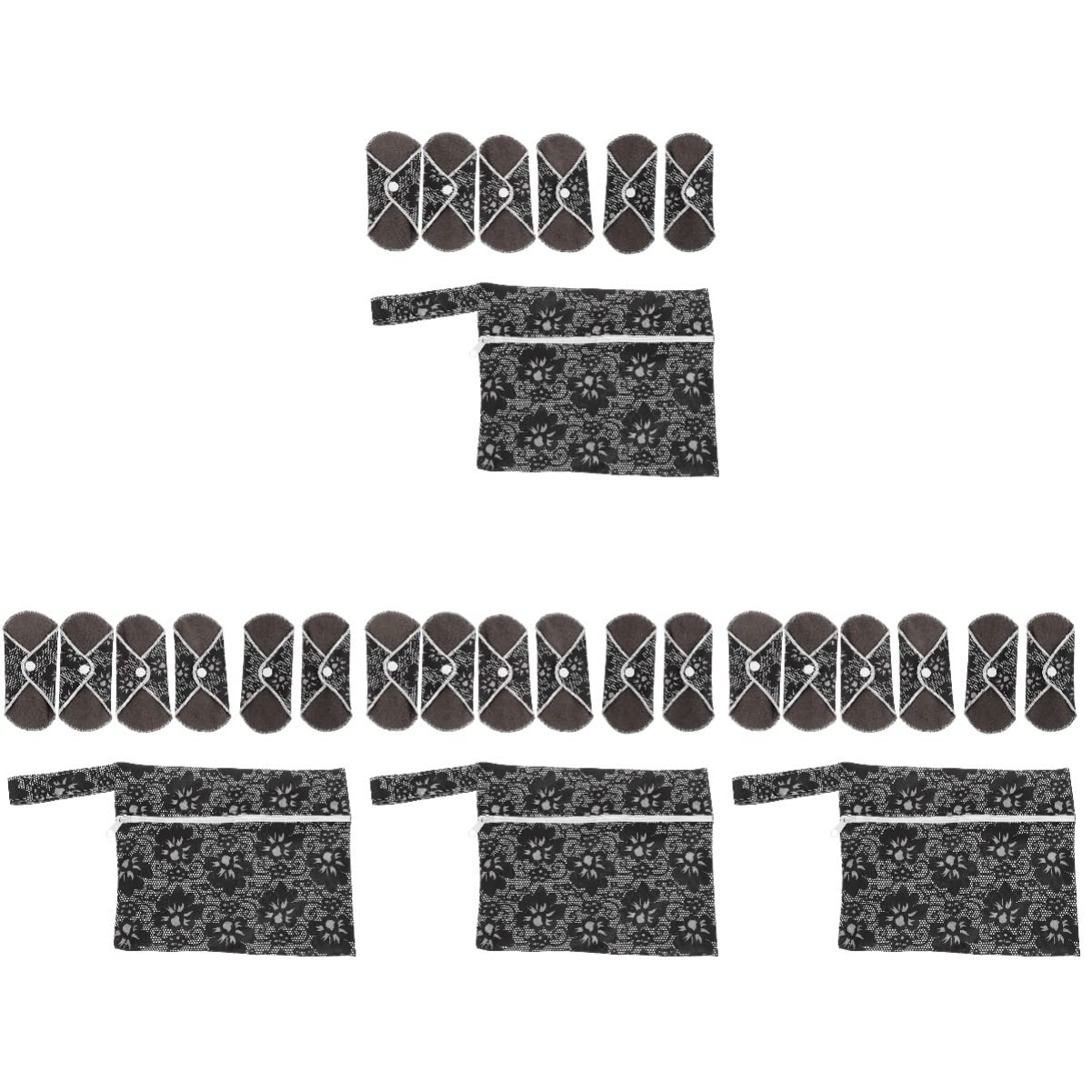 Teiliges Tante Handtuch Set Damenbinde Mit Tasche Wiederverwendbare Damenbinden Menstruationseinlagen Stoff Menstruationseinlage Bambuskohle Waschbar Und Die Mittlere