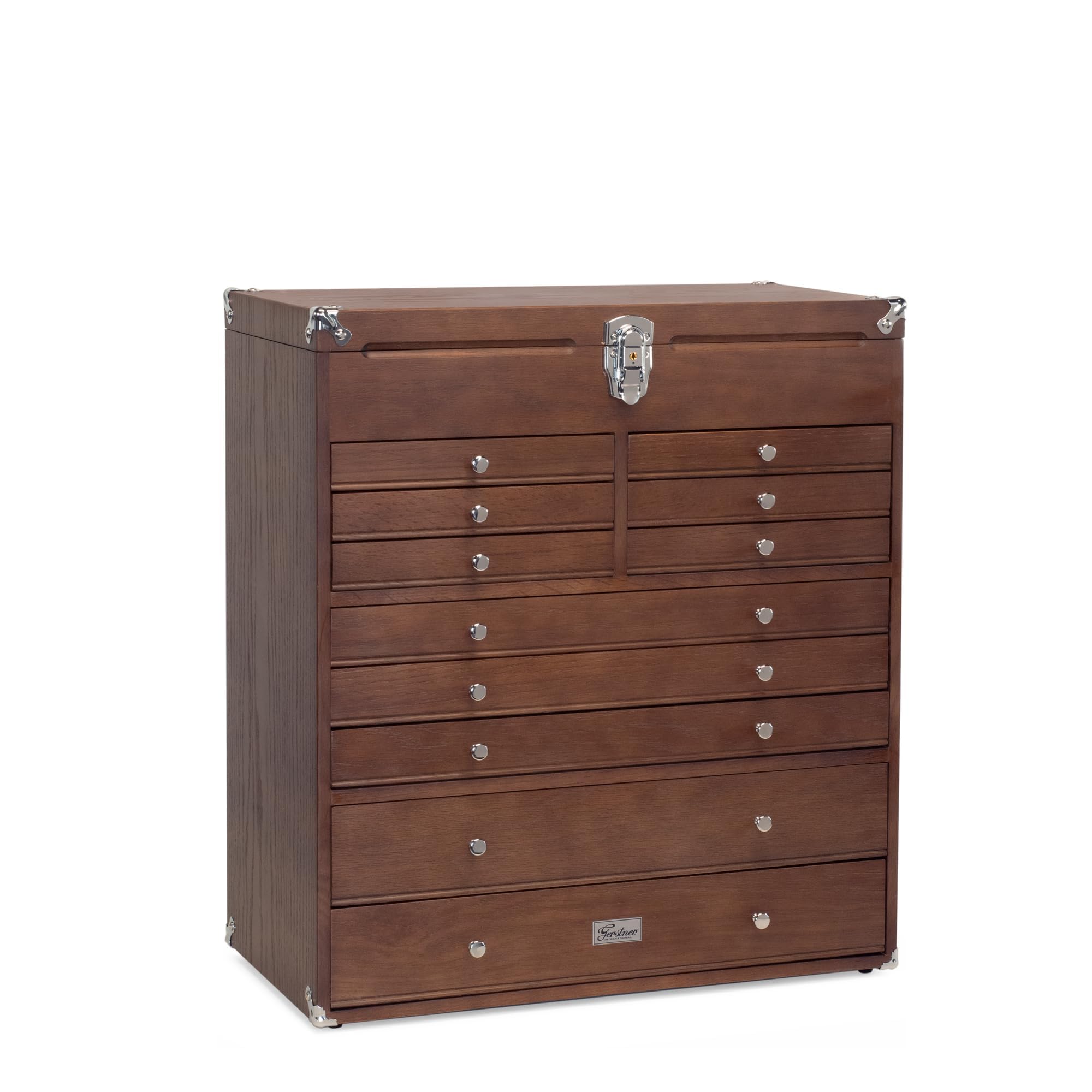 Gerstner International GI-T22-D - Dark Oak 11-Drawer Chest