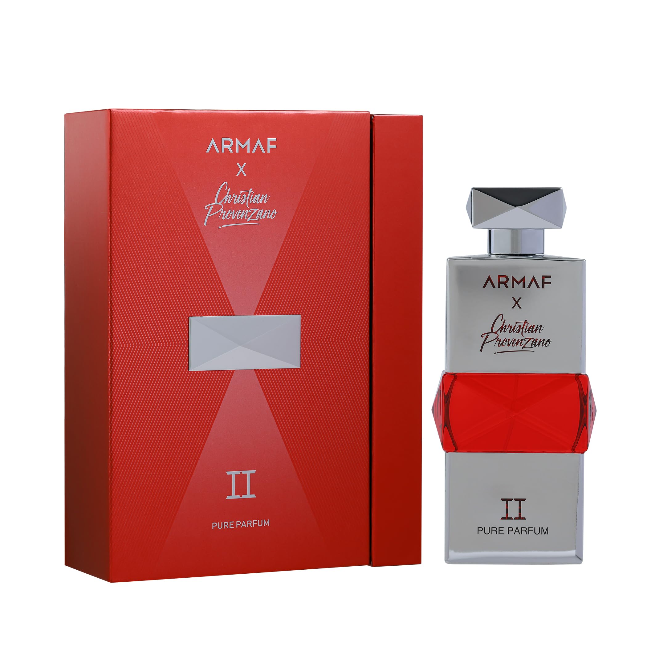 Armaf Christian Provenzano II - Fruity, Spicy, Woody, Leather - Pure Parfum Spray Long-Lasting Fragrance for Men, 3.4 oz / 100 ml