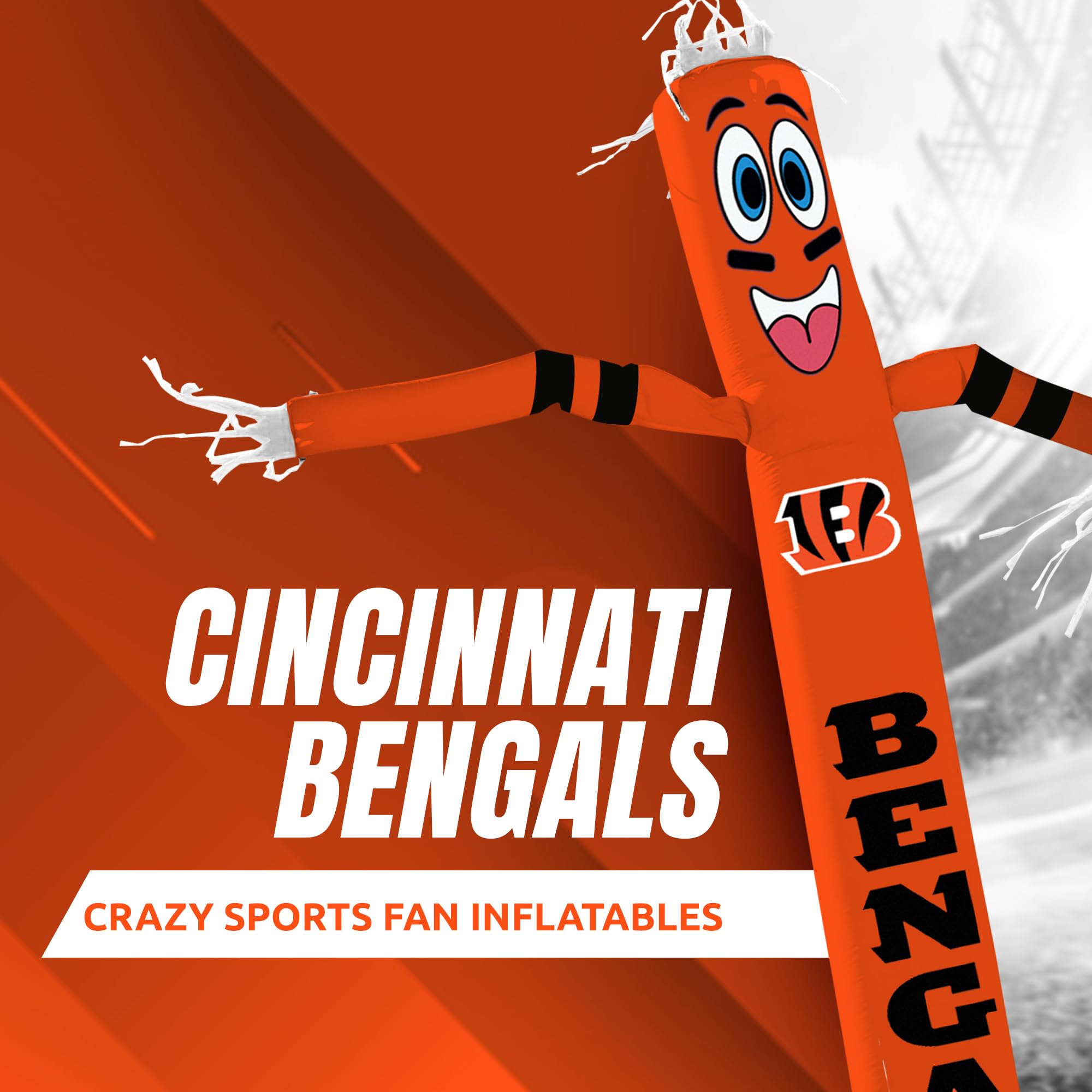 Collier chaîne éventail mousse NFL Cincinnati Bengals neuf