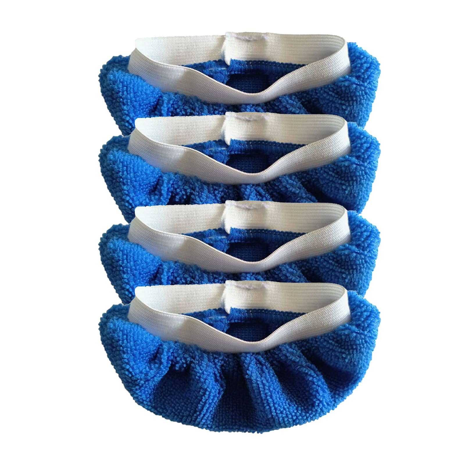 Kalttoy Royal Blue 4 Pieces Washable Steams Mop Pad For Handheld Steams Cleaner Microfiber Cloths For Various Surfaces Cleaning Cleaner Pad