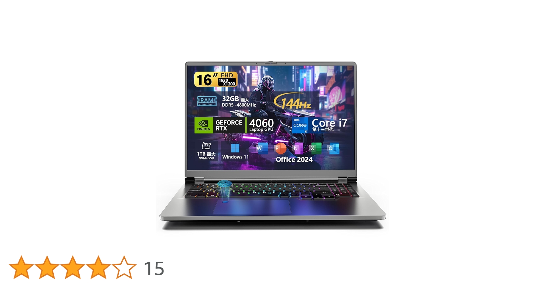 Amazon.co.jp: VETESA ゲーミングノートPC Core i7-13620H RTX 4060