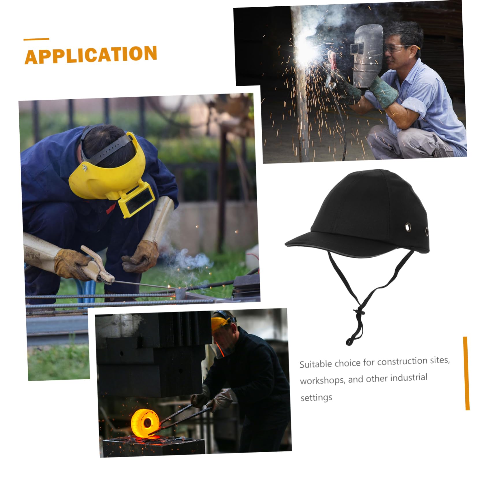 ERINGOGO Casco de Seguridad para Obra Gorra de Soldador Resistente Casco Protección Laboral Material Duradero Uso Diario Construcción